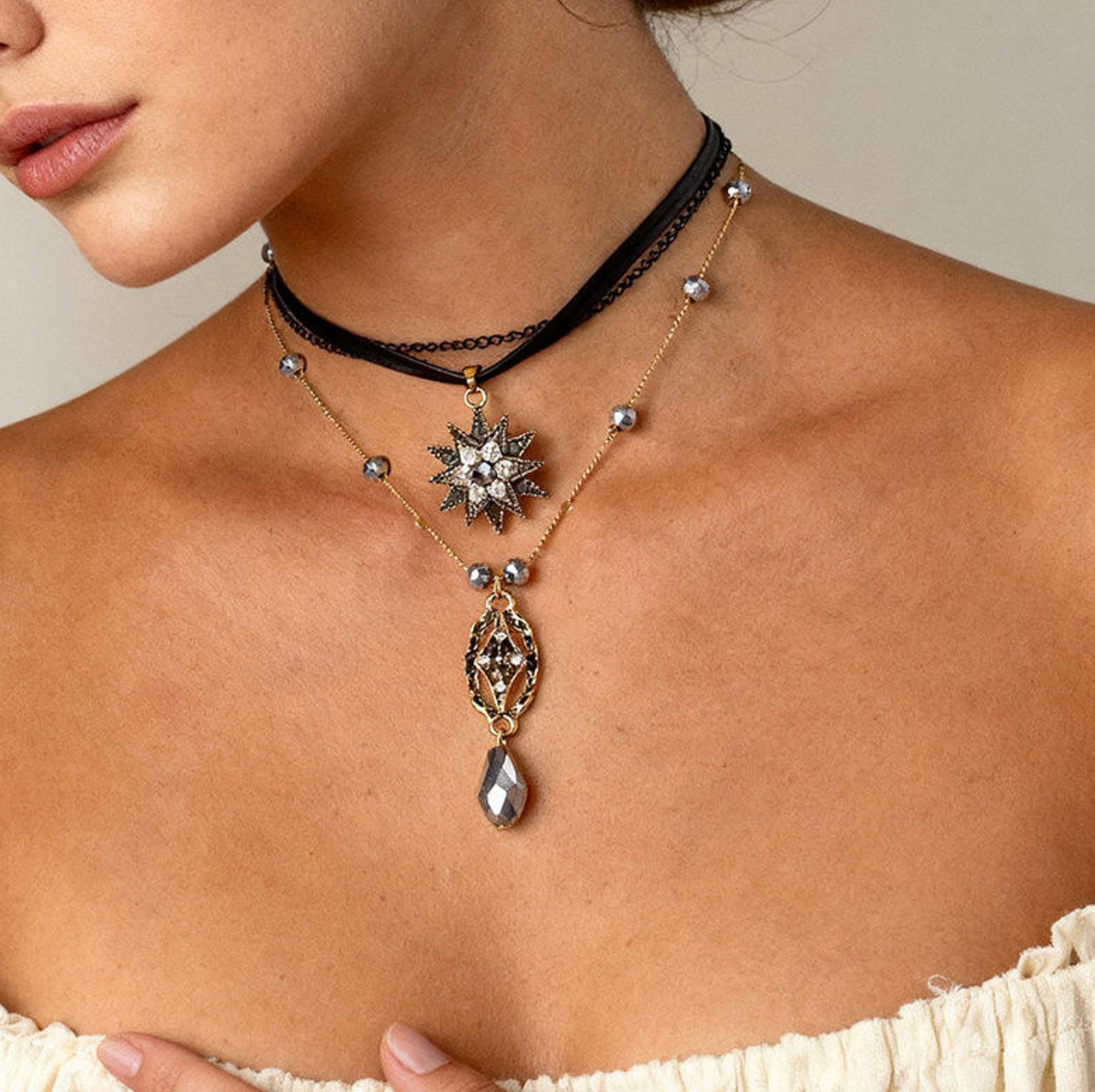 Bohemian Layers – Retro Multi-Layer Clavicle Statement Necklace