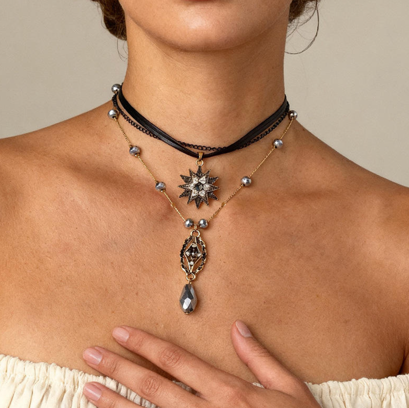 Bohemian Layers – Retro Multi-Layer Clavicle Statement Necklace