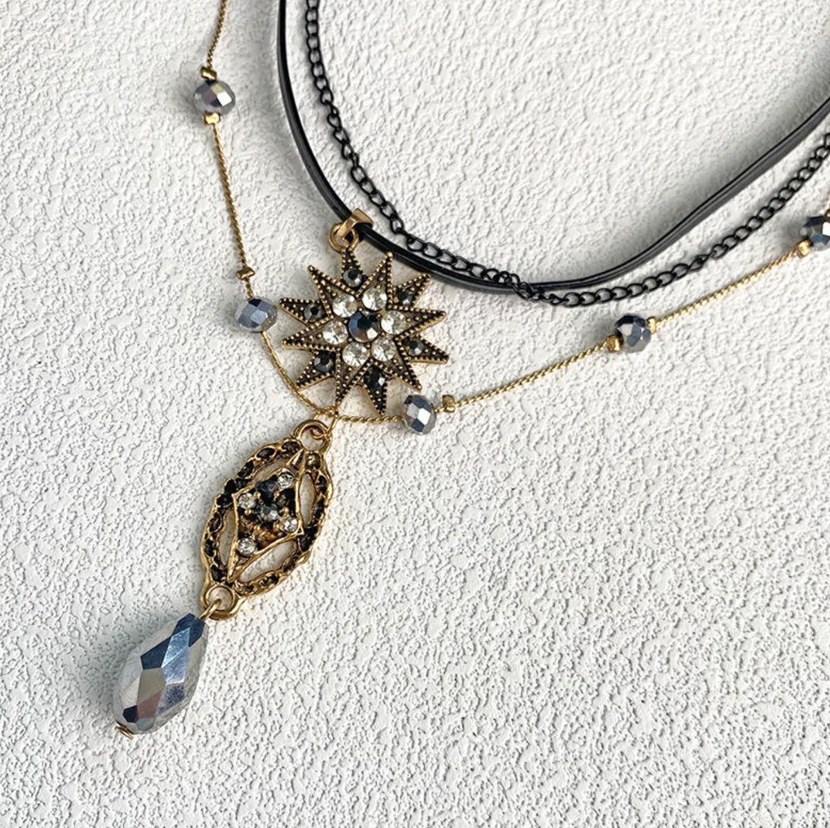 Bohemian Layers – Retro Multi-Layer Clavicle Statement Necklace