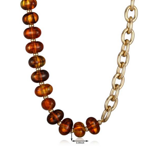 Bohemian Heart Elegance – Statement Beaded Pendant Necklace